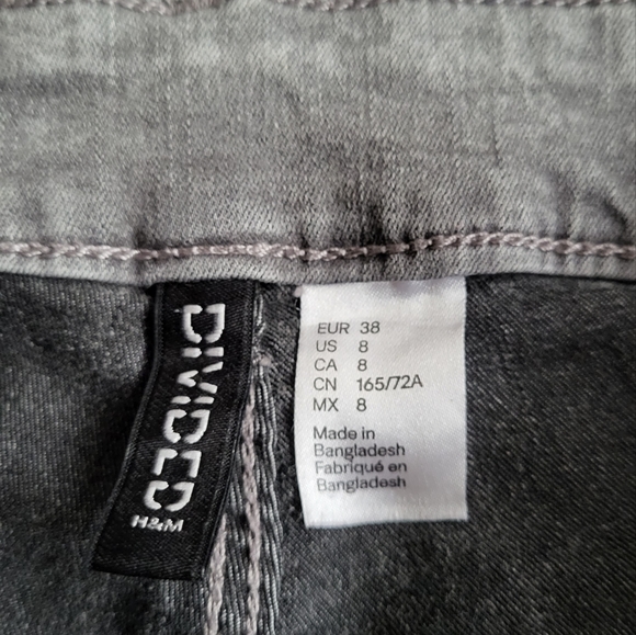H&M Divided gray skinny jeans jeggings 8 - Picture 3 of 3
